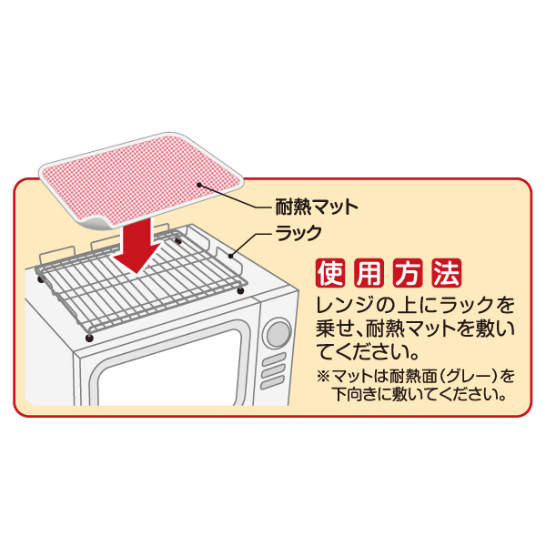 レンジの上が収納スペース チェック柄 アイメディア株式会社